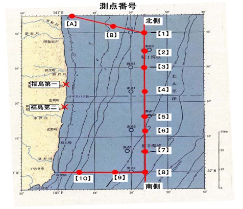 MEXT Seawater Sampling Locations