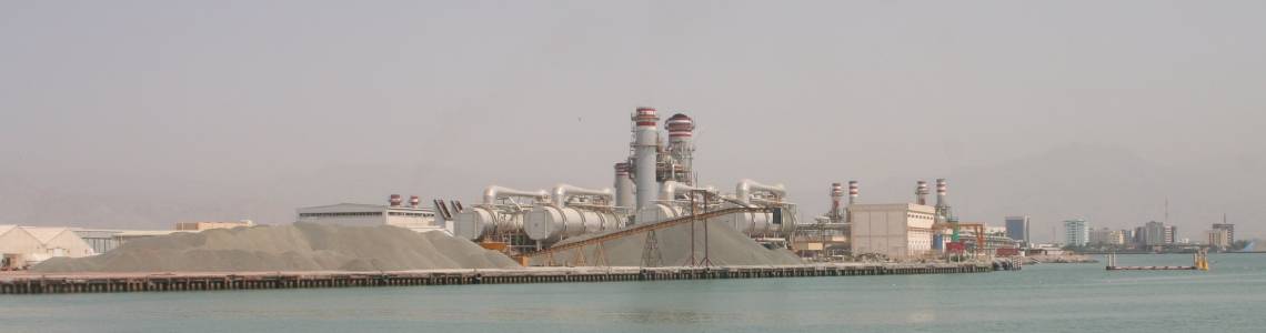 Desalination plant in RAK (Ras Al Khaimah, United Arab Emirates)