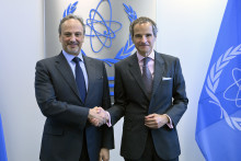 Rafael Mariano Grossi, IAEA Director General, met with HE Mr. Sheikh Salem Abdullad Al-Jaber Al-Sabah, Minister of Foreign Affairs of Kuwait during his official visit to the Agency headquarters in Vienna, Austria. 30 June 2023