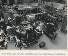 T-3 tokamak operated at Kurchatov Institute, Russia, between 1959 and 1970, and established the tokamak as a promising option for magnetic confinement. 
(IAEA Archives/Credit: Rosatom State Nuclear Energy Corporation, Russia)