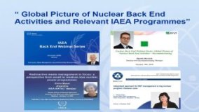 Nuclear Back End Webinar Series 1.1 - Global Picture of Nuclear Back End Activities and Relevant IAEA Programmes