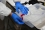 In the lab, participants apply security seals to boxes containing evidence.  Such measures, part of a chain of custody, ensure that no unauthorized access has occurred and that the evidence has not been compromised.