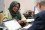 <p><b>
Days 5–6: Findings and final interviews 
</p></b>
<p>
Members of the team share, discuss and agree to findings and, if necessary, conduct final interviews at BAERA, while writing up their portions of the report each evening.</p><p><i>
Pictured: Meherun Nahar, BAERA; Stephen Whittingham, United Kingdom
</i></p>