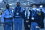 UN Security Officers selected from different UN-based headquarters at the main entrance to the plenary hall at the Scottish Event Campus of the UN Climate Change Conference (COP26) in Glasgow, Scotland, the United Kingdom, 2 November 2021.