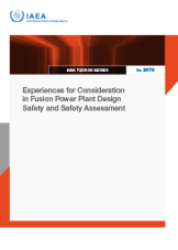 Experiences for Consideration in Fusion Power Plant Design Safety and Safety Assessment