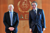 Rafael Mariano Grossi, IAEA Director General, met with Patrick Fragman, President & CEO of Westinghouse Electric Company, during his official visit at the Agency headquarters in Vienna, Austria. 25 February 2021