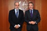 Rafael Mariano Grossi, IAEA Director-General, met with Mr. Joseph Maria Serena I Sender, President of CSN during his official visit at the Agency headquarters in Vienna, Austria. 10 November 2021. 