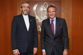 Rafael Mariano Grossi, IAEA Director-General, met with Dr. Ali Bagheri Kani, Vice-Minister of Foreign Affairs of the Islamic Republic of Iran, during his official visit at the Agency headquarters in Vienna, Austria. 2 December 2021.