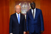 The new Resident Representative of Chad, Mahamat Abdoulaye Senoussi, presented his credentials to IAEA Director General Yukiya Amano in Vienna, Austria, on 4 May 2016.

