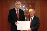 The new Resident Representative of Switzerland, Rolf Stalder, presented his credentials to IAEA Director General Yukiya Amano in Vienna, Austria, on 6 May 2016.