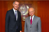 The new Resident Representative of the United Kingdom, Leigh Turner, presented his credentials to IAEA Director General Yukiya Amano in Vienna, Austria, on 1 September 2016.