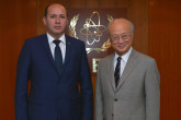 The new Resident Representative of Turkmenistan, Silapberdi Nurberdiev, presented his credentials to IAEA Director General Yukiya Amano in Vienna, Austria, on 23 September 2016.