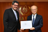 The new Resident Representative of Guatemala to the IAEA, HE Mr Manuel Estuardo Roldán Barillas, presented his credentials to IAEA Director General Yukiya Amano at the IAEA headquarters in Vienna, Austria, on 20 February 2019.


