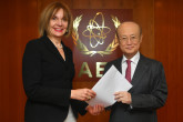 The new Resident Representative of Greece to the IAEA, HE Ms Catherine Koika, presented her credentials to IAEA Director General Yukiya Amano at the IAEA headquarters in Vienna, Austria, on 25 April 2019