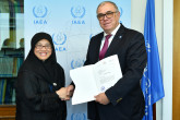 The new Resident Representative of Brunei Darussalam to the IAEA, HE Ms Masurai Masri, presented her credentials to Mikhail Chudakov, IAEA Acting Director General, and Head of the Department of Nuclear Energy at the IAEA headquarters in Vienna, Austria, on 19 July 2019