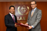 The new Resident Representative of France to the IAEA, HE Mr Xavier Sticker, presented his credentials to Cornel Feruta, IAEA Acting Director General at the Agency headquarters in Vienna, Austria, on 2 August 2019
