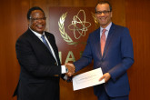 The new Resident Representative of South Africa to the IAEA, HE Mr Rapulane Molekane, presented his credentials to Cornel Feruta, IAEA Acting Director General at the Agency headquarters in Vienna, Austria, on 5 September 2019


