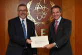 The new Resident Representative of Argentina to the IAEA, HE Mr. Gustavo Ainchil, presented his credentials to IAEA Director General Rafael Mariano Grossi, at the Agency headquarters in Vienna, Austria. 12 January 2021