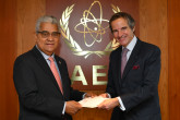 The new Resident Representative of Panama to the IAEA, HE Mr. Darío Ernesto Chirú Ochoa, presented his credentials to IAEA Director General Rafael Mariano Grossi at the Agency headquarters in Vienna, Austria. 29 April 2021


