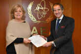 The new Resident Representative of Iceland to the IAEA, HE Ms. Kristín A. Árnadóttir, presented her credentials to IAEA Director General Rafael Mariano Grossi at the Agency headquarters in Vienna, Austria. 18 May 2021