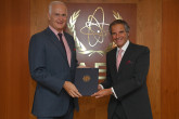 The new Resident Representative of Germany to the IAEA, HE Dr. Götz Volker Karl Schmidt-Bremme, presented his credentials to IAEA Director General Rafael Mariano Grossi at the Agency headquarters in Vienna, Austria. 19 August 2021