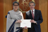 The new Resident Representative of Honduras to the IAEA, HE Ms. Elena Maria Freije Murillo, presented her credentials to IAEA Director General Rafael Mariano Grossi, at the Agency headquarters in Vienna, Austria. 16 November 2022