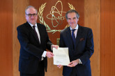 The new Resident Representative of North Macedonia to the IAEA, HE Mr. Pajo Avirovikj, presented his credentials to IAEA Director General Rafael Mariano Grossi, at the Agency headquarters in Vienna, Austria. 21 February 2024