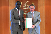 The new Resident Representative of Kenya to the IAEA, HE Mr. Maurice Makoloo, presented his credentials to IAEA Director General Rafael Mariano Grossi, at the Agency headquarters in Vienna, Austria. 12 April 2024