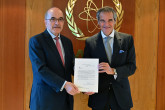 The new Resident Representative of Portugal to the IAEA, HE Mr. Jorge Manuel da Silva Lopes, presented his credentials to IAEA Director General Rafael Mariano Grossi, at the Agency headquarters in Vienna, Austria. 8 September 2025