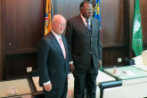 IAEA Director General Yukiya Amano met President Hage G. Geingob during his official visit to Namibia. 17 May 2016