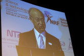 IAEA Director General Yukiya Amano delivers his opening address at the 14th Congress of the International Radiation Protection Association in Cape Town during his official visit to South Africa on  9 May 2016.