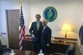 IAEA Director General Yukiya Amano met with U.S. Secretary of Energy, Rick Perry during his official visit at the Department of Energy, United States of America. 20 March 2017