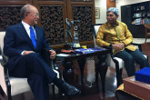 IAEA Director General Yukiya Amano met with Abdurrahman Mohammad Fachir, Vice Minister of Foreign Affairs, during his official visit to Indonesia. 5 February 2018