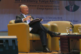 IAEA Director General Yukiya Amano as the main guest speaker at the  general lecture "Down-to-earth nuclear diplomacy: Atoms for people's economic development", at the Institut Pertanian Bogor during his official visit to Jakarta, Indonesia. 5 February 2018