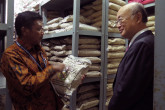 IAEA Director General Yukiya Amano visits the Plant Mutation Breeding Collaborating Centre CIRA-BATAN, during his official visit to Jakarta, Indonesia.  6 February 2018