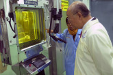 IAEA Director General Yukiya Amano tours BATAN’s radioisotope and radiopharmaceutical production facility, during his official visit to Jakarta, Indonesia. 6 February 2018