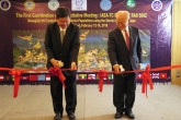 IAEA Director General Yukiya Amano together with Arasakas Boonruang, Minister of Science and Technology, cuts the ribbon to officially opens the First Meeting of the IAEA’s regional project on ‘Managing and Controlling Aedes Vector Populations using the Sterile Insect Technique’, during his official visit to Bangkok, Thailand. 11 February 2018