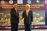 IAEA Director General Yukiya Amano together with Mr Arasakas Boonruang, Minister of Science and Technology, at the First Meeting of the IAEA’s regional project on ‘Managing and Controlling Aedes Vector Populations using the Sterile Insect Technique’, during his official visit to Bangkok, Thailand. 11 February 2018