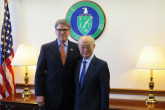 IAEA Director General Yukiya Amano met with Rick Perry, US Secretary of Energy during his official visit to Washington DC, USA. 3 April 2019.