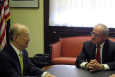 IAEA Director General Yukiya Amano met with Senator Jim Risch, US Chairman of the Senate Foreign Relations Committee during his official visit to Washington DC, USA. 4 April 2019.