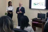 IAEA Director General Yukiya Amano delivered a short remark during his official visit to the Center of Medical-Surgical Research (CIMEQ) in  Havana, Cuba, 17 May 2019.