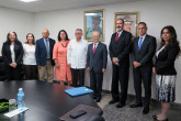 IAEA Director General Yukiya Amano pose for a group photo with Dr Alfredo Gonzalez Lorenzo, Deputy Minister of Health of Cuba and his staff during his official visit to Havana, Cuba, 17 May 2019. DG Amano is accompanied with Luis Carlos Longoria Gandara (third from right), IAEA Director, Division for Latin America and the Caribbean, Department of Technical Cooperation and Edgard Perez Alvan (second from right), Assistant to the DG and Deputy Coordinator