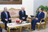 IAEA Director General Yukiya Amano met with H.E. Abdel Fattah el-Sisi, President of the Arab Republic of Egypt, during his official visit to Cairo, Egypt. 3 February 2019

Photo Credit: Office of the President, Egypt