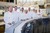 IAEA Director General Yukiya Amano tours the Belgian Nuclear Research Facility SCK-CEN during his official visit to Belgium. 21 March 2018. Fourth from right, Cornel Feruta, IAEA Chief Coordinator. 21 March 2018

Photo Credit: SCK-CEN