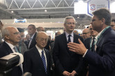 IAEA Director General Yukiya Amano with Bruno Le Maire, French Minister of Economy and Finance at the World Nuclear Exhibition in Paris, France. 26 June 2018