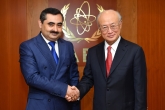 IAEA Director General Yukiya Amano met with Muzaffar Huseynzoda, Deputy Minister of Foreign Affairs of Tajikistan, at the IAEA headquarters in Vienna, Austria on 18 October 2017.