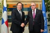 Mikhail Chudakov, IAEA Acting Director General, and Head of the Department of Nuclear Energy met with HE Mr Juan Carlos Varela, President of the Republic of Panama during his official visit to the IAEA Headquarters in Vienna, Austria. 15 October 2018.