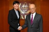 IAEA Director General Yukiya Amano met with HE Ms Ine Eriksen Søreide, Foreign Minister of Norway at the Agency headquarters in Vienna, Austria. 27 November 2018