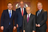 IAEA Director General Yukiya Amano met with United States Senators Mike Lee of Utah, Bob Casey Jr. of Pennsylvania, and Chris Van Hollen of Maryland, during their official visit at the Agency headquarters in Vienna, Austria on 22 February 2019