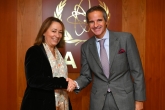 Alicia Buenrostro Massieu, Resident Representative of Mexico to the IAEA met with IAEA Director General Rafael Mariano Grossi during her official visit to the Agency headquarters in Vienna, Austria, 27 January 2020.